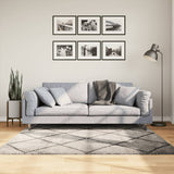 VidaXL Teppich Pamplona Shaggy Hochflor 160x160 cm Beige Anthrazit