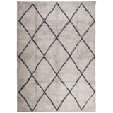 VidaXL Teppich Pamplona Shaggy Hochflor 200x280 cm Beige Anthrazit