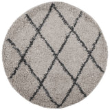 VidaXL Teppich Pamplona Shaggy Hochflor ø 280 cm Beige Anthrazit