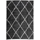 Vidaxx Teppich Shaggy Hochflor modern 160x230 cm Schwarz und Creme