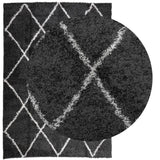 Vidaxx Teppich Shaggy Hochflor modern 160x230 cm Schwarz und Creme