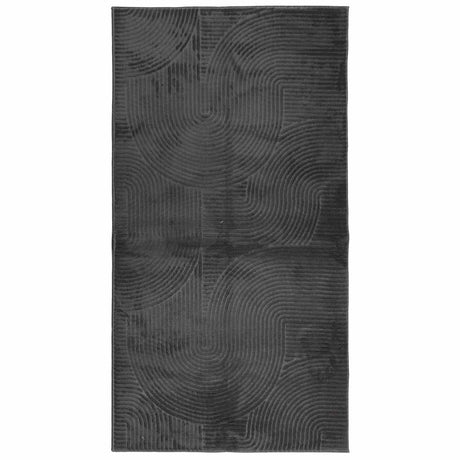VidaXL Teppich IZA Kurzflor skandinavisch 80x150 cm Anthrazit