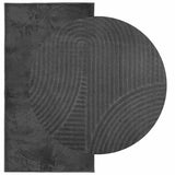 VidaXL Teppich IZA Kurzflor skandinavisch 80x150 cm Anthrazit