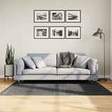 VidaXL Teppich Iza Niedrigflor skandinavisch 120x170 cm Anthrazit