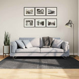 VidaXL Teppich Iza Niedrigflor skandinavisch 140x200 cm Anthrazit