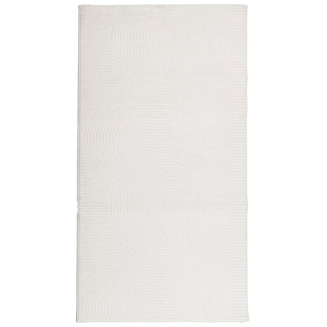 VidaXL Teppich Iza Kurzflor skandinavisch 80x150 cm creme