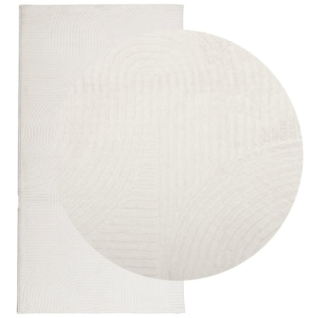 VidaXL Teppich Iza Kurzflor skandinavisch 80x150 cm creme