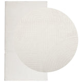 VidaXL Teppich Iza Kurzflor skandinavisch 80x150 cm creme
