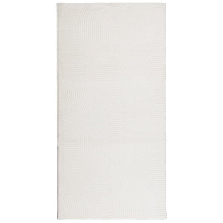VidaXL Teppich Iza Kurzflor skandinavisch 100x200 cm Creme