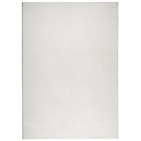 VidaXL Teppich Iza Kurzflor skandinavisch 140x200 cm Creme