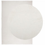VidaXL Teppich Iza Kurzflor skandinavisch 140x200 cm Creme