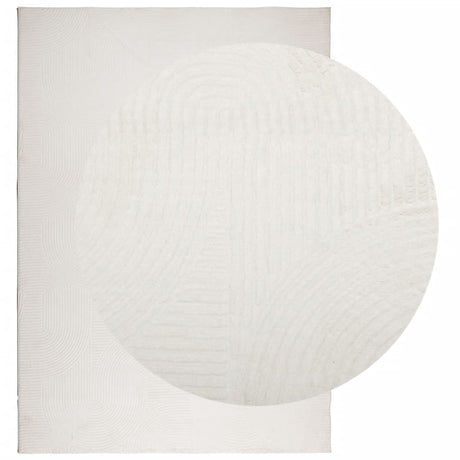 VidaXL Teppich Iza Kurzflor skandinavisch 160x230 cm Creme