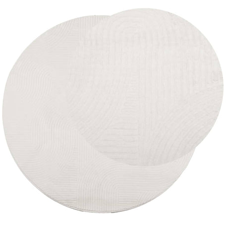 Vidaxl Teppich Iza Kurzflor skandinavisch ø 80 cm creme