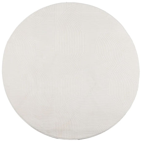 Vidaxl Teppich Iza Kurzflor skandinavisch ø 100 cm creme
