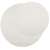 VidaXL Teppich IZA Kurzflor skandinavisch Ø 200 cm Creme