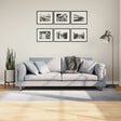 VidaXL Teppich Iza Kurzflor skandinavisch 100x200 cm grau
