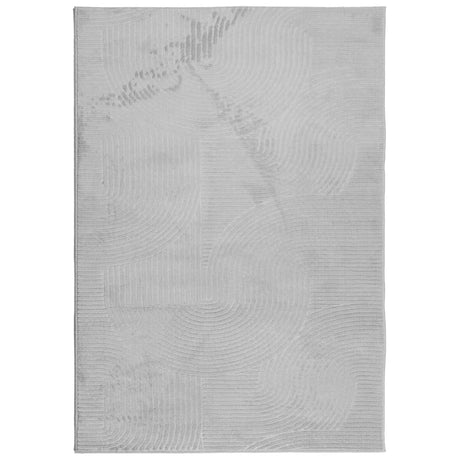 VidaXL Teppich Iza Kurzflor skandinavisch 120x170 cm grau