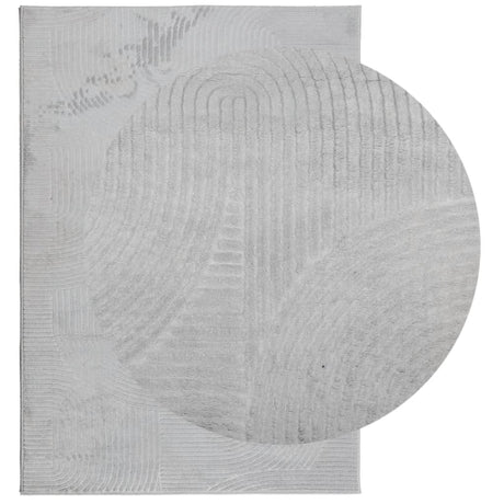 VidaXL Teppich Iza Kurzflor skandinavisch 120x170 cm grau