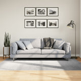 VidaXL Teppich Iza Kurzflor skandinavisch 140x200 cm grau