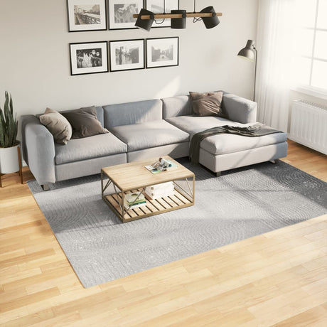 VidaXL Teppich Iza Kurzflor skandinavisch 200x280 cm grau