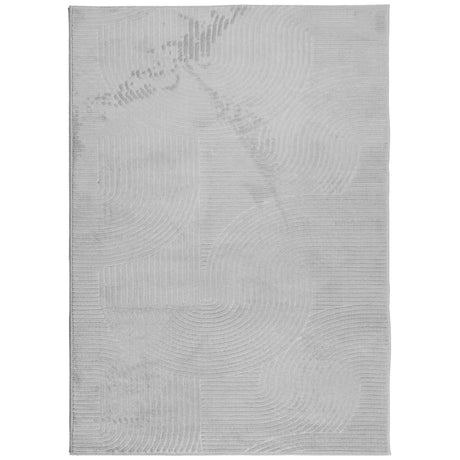 VidaXL Teppich Iza Kurzflor skandinavisch 240x340 cm grau