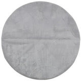 Vidaxl Teppich Iza Kurzflor skandinavisch ø 120 cm grau