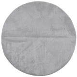 Vidaxl Teppich Iza Kurzflor skandinavisch ø 200 cm grau