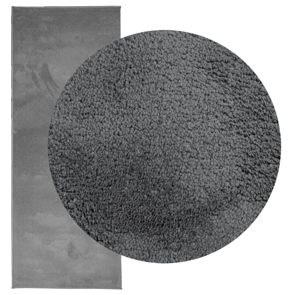 Vidaxx Teppich Oviedo Niederflor 80x200 cm Anthrazit