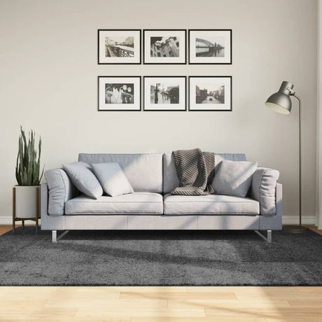 Vidaxx Teppich Oviedo Niederflor 160x230 cm Anthrazit