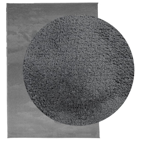 VidaXL Teppich Oviedo Niederflor 200x280 cm Anthrazit
