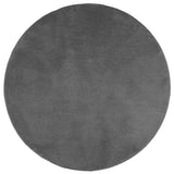 Vidaxl Teppich Oviedo Kurzflor ø 120 cm Anthrazit