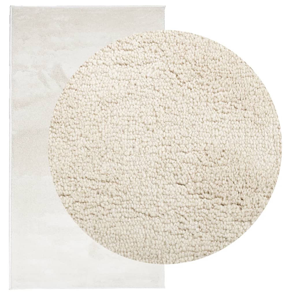 VidaXL Teppich Oviedo niedriger Flor 60x110 cm beige
