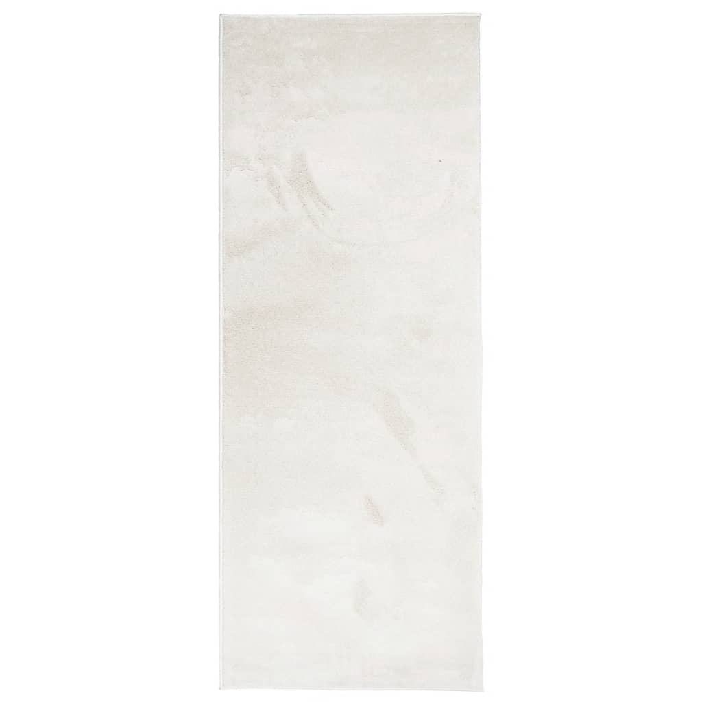 VidaXL Teppich Oviedo Niederflor 80x200 cm beige
