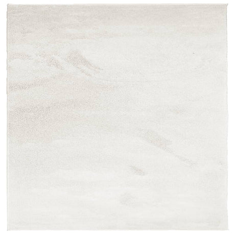 VidaXL Teppich OVIEDO niedriger Flor 120x120 cm beige
