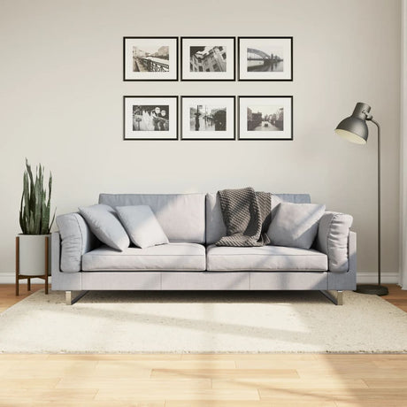 VidaXL Teppich Oviedo Niederflor 140x200 cm beige