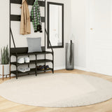 VidaXL Teppich OVIEDO Kurzflor Ø 200 cm Beige