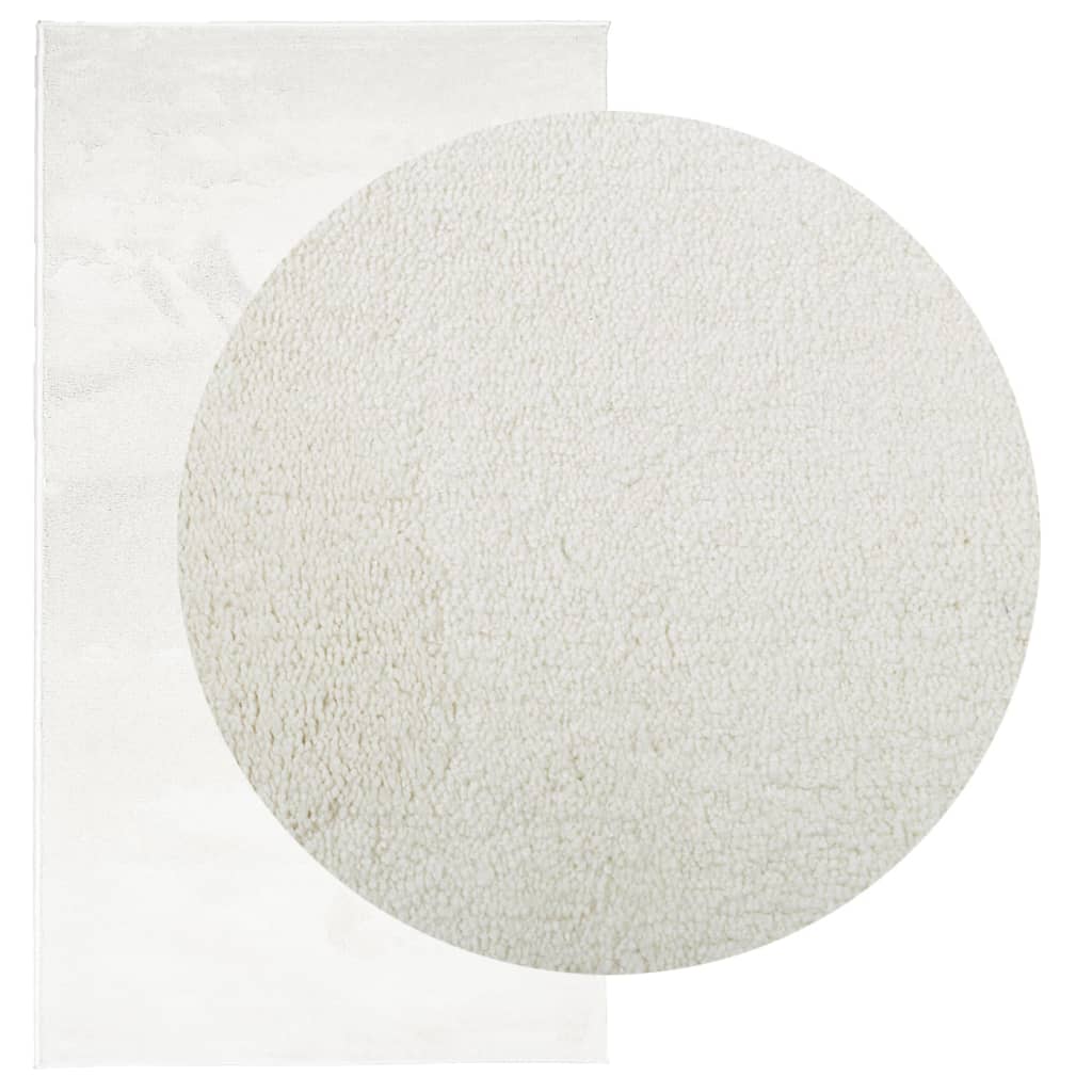 Vidaxx Teppich Oviedo Niederflor 60x110 cm creme