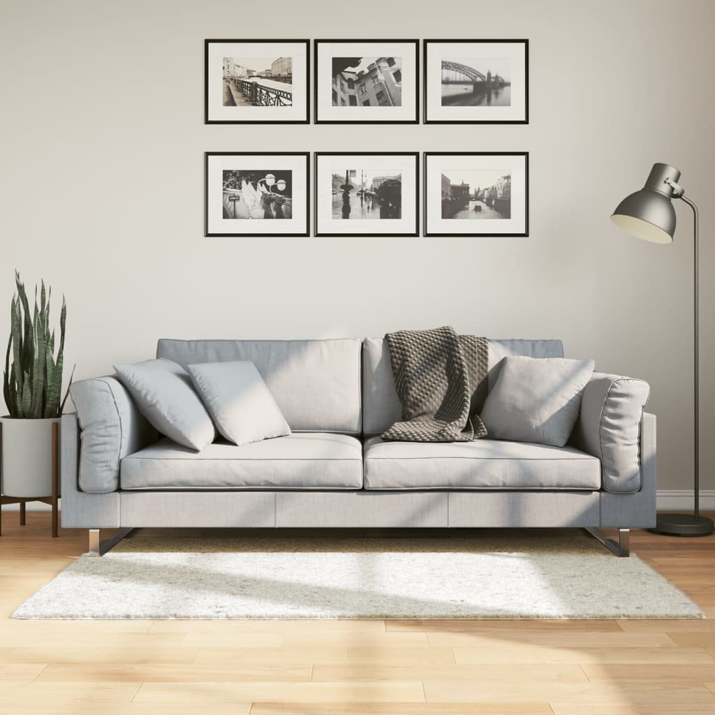 Vidaxx Teppich Oviedo Niederflor 80x150 cm creme