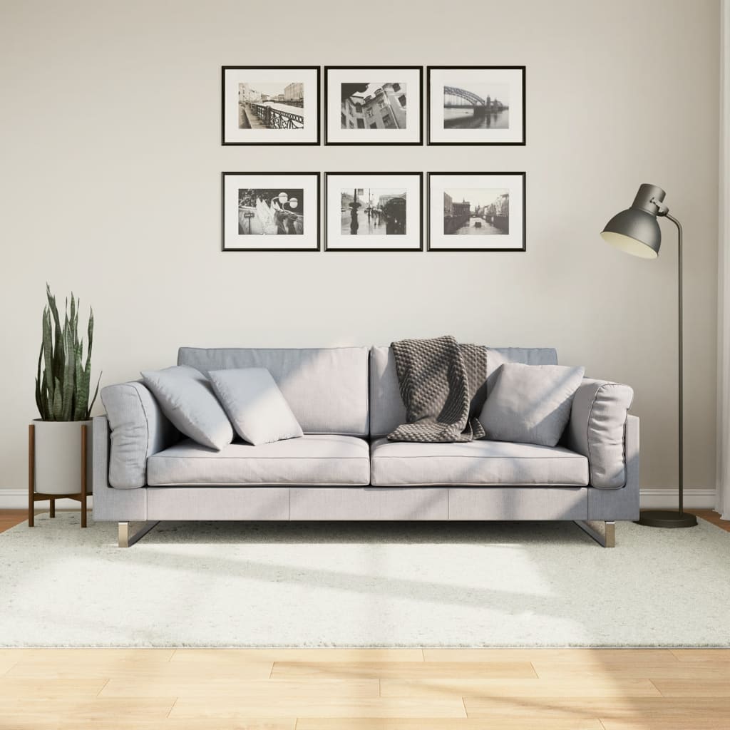 Vidaxx Teppich Oviedo Niederflor 160x230 cm creme
