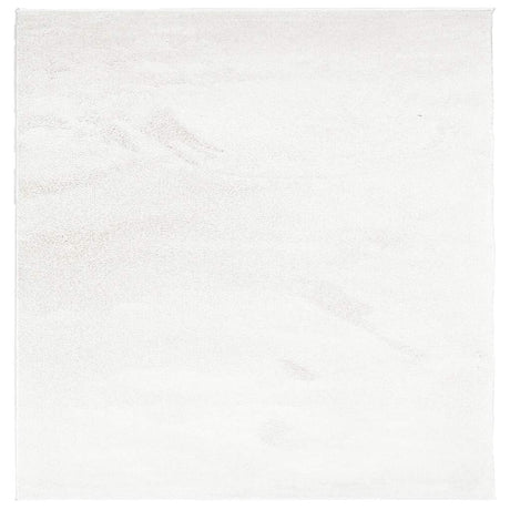 VidaXL Teppich OVIEDO niedriger Flor 200x200 cm creme