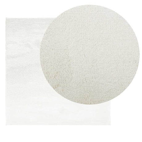 VidaXL Teppich OVIEDO niedriger Flor 200x200 cm creme
