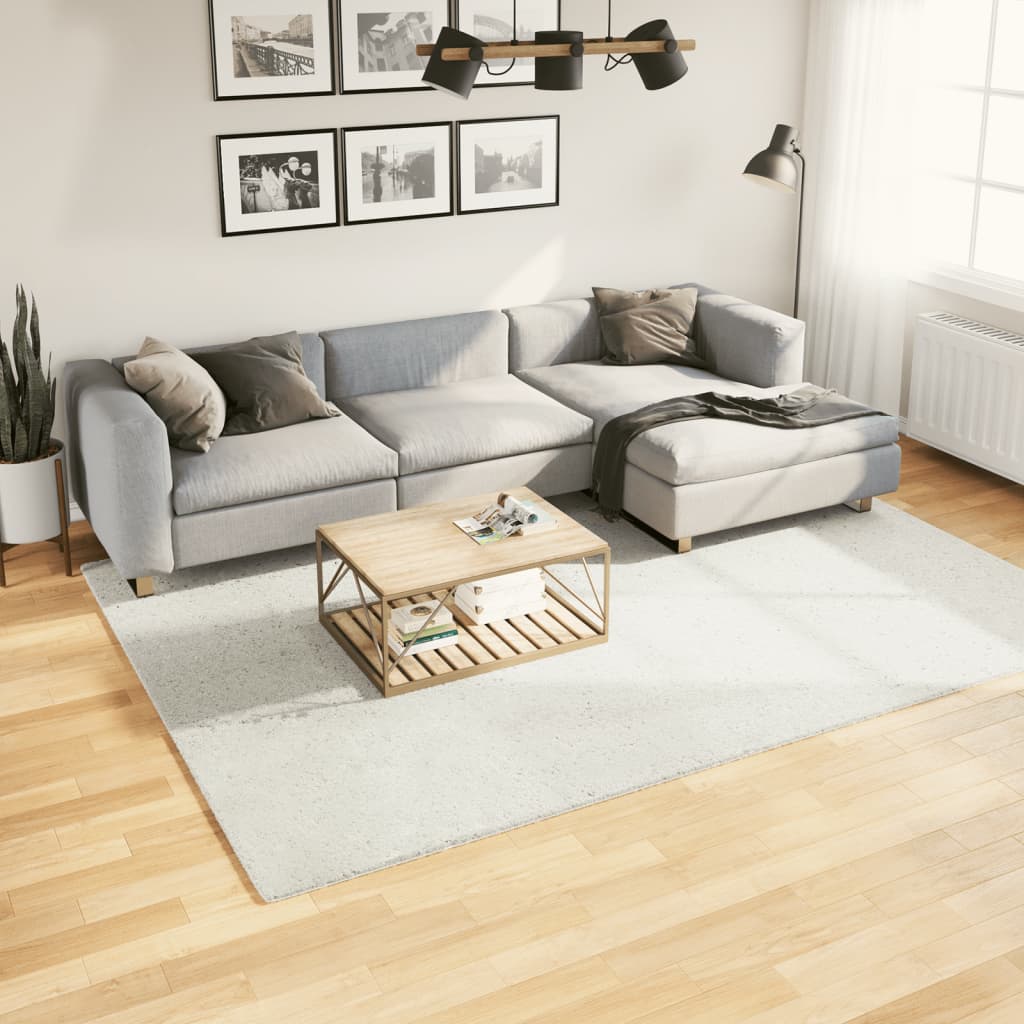 VidaXL Teppich OVIEDO niedriger Flor 200x280 cm creme