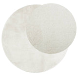 Vidaxl Teppich Oviedo Kurzflor ø 100 cm cremefarben