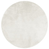 VidaXL Teppich OVIEDO niedriger Flor Ø 160 cm Creme