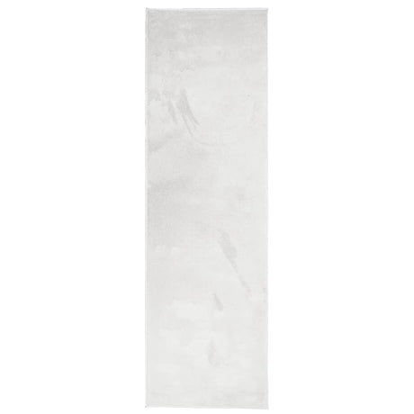 VidaXL Teppich Oviedo niedriger Flor 80x250 cm grau