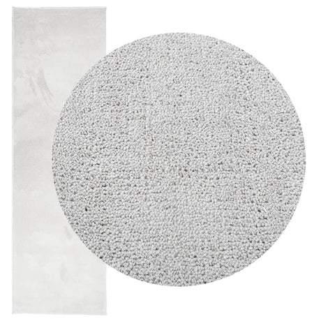 VidaXL Teppich Oviedo niedriger Flor 80x250 cm grau