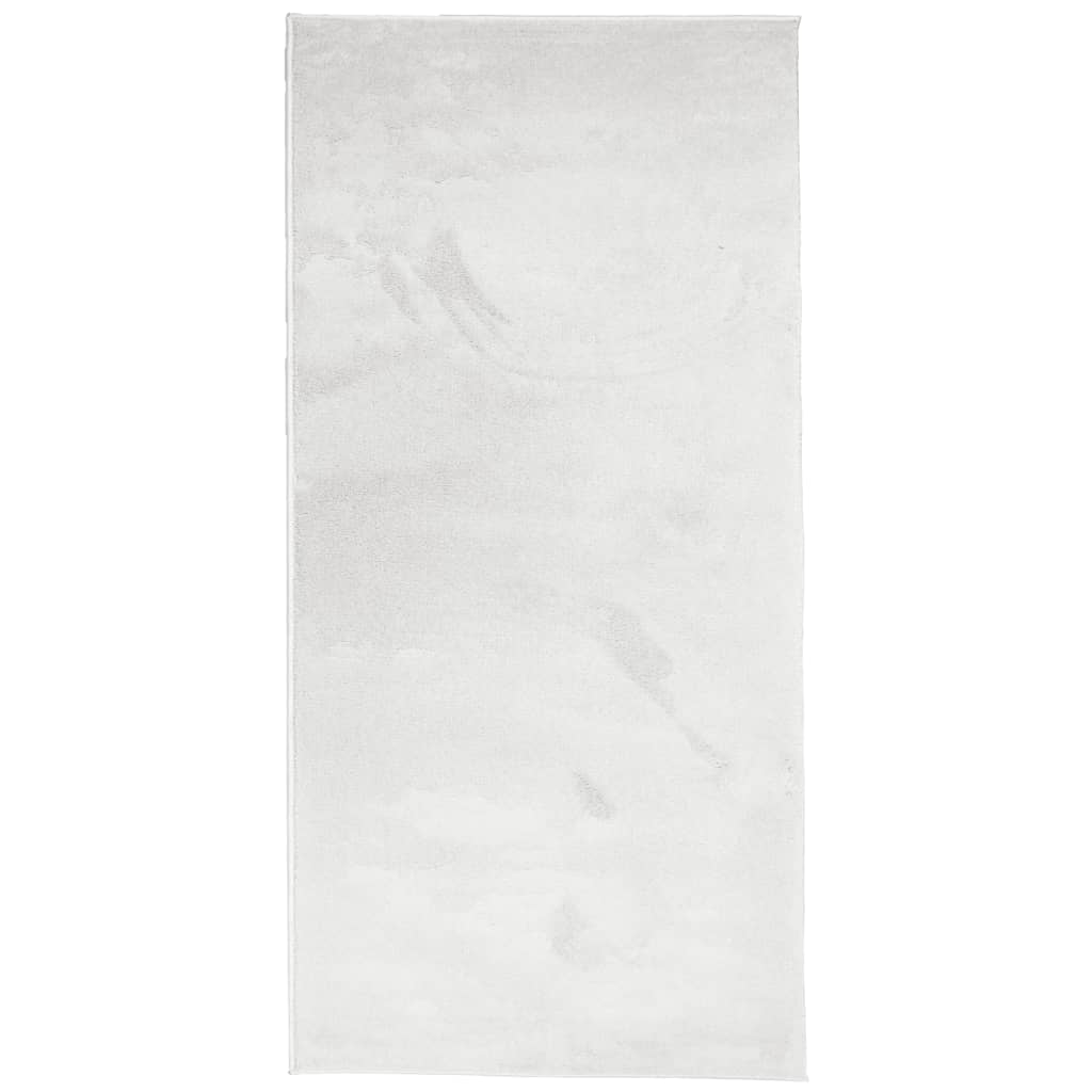 VidaXL Teppich Oviedo niedriger Flor 100x200 cm grau