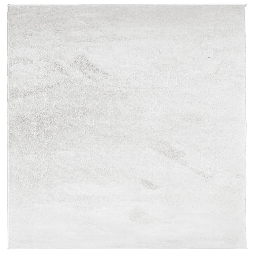 VidaXL Teppich OVIEDO niedriger Flor 160x160 cm grau