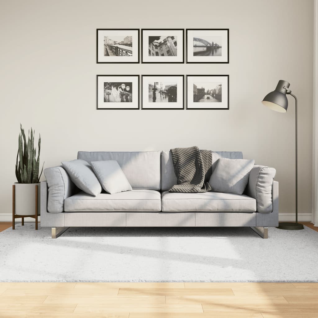 VidaXL Teppich Oviedo Niederflor 160x230 cm grau