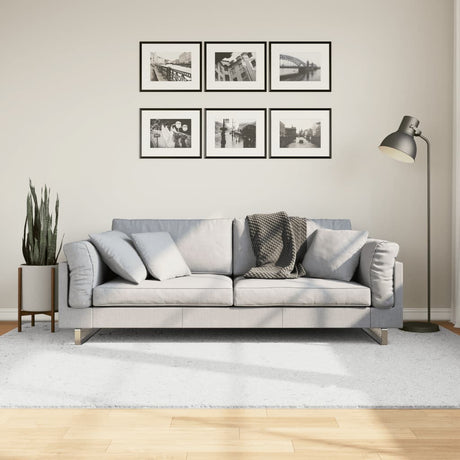 VidaXL Teppich Oviedo Niederflor 160x230 cm grau